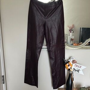 *Tommy Bahama Rich maroon Leather Pants